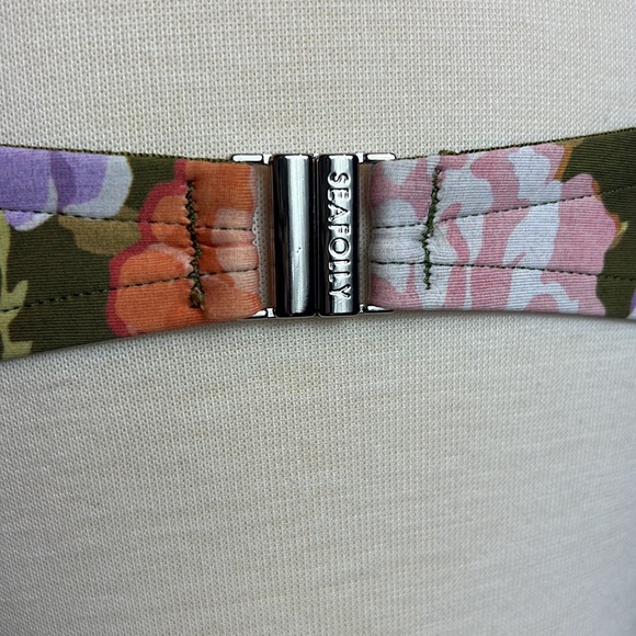 NWT - Seafolly Women's Bustier Bandeau Bikini Top - Paradise Garden Avocado - 12 - Picture 9 of 14